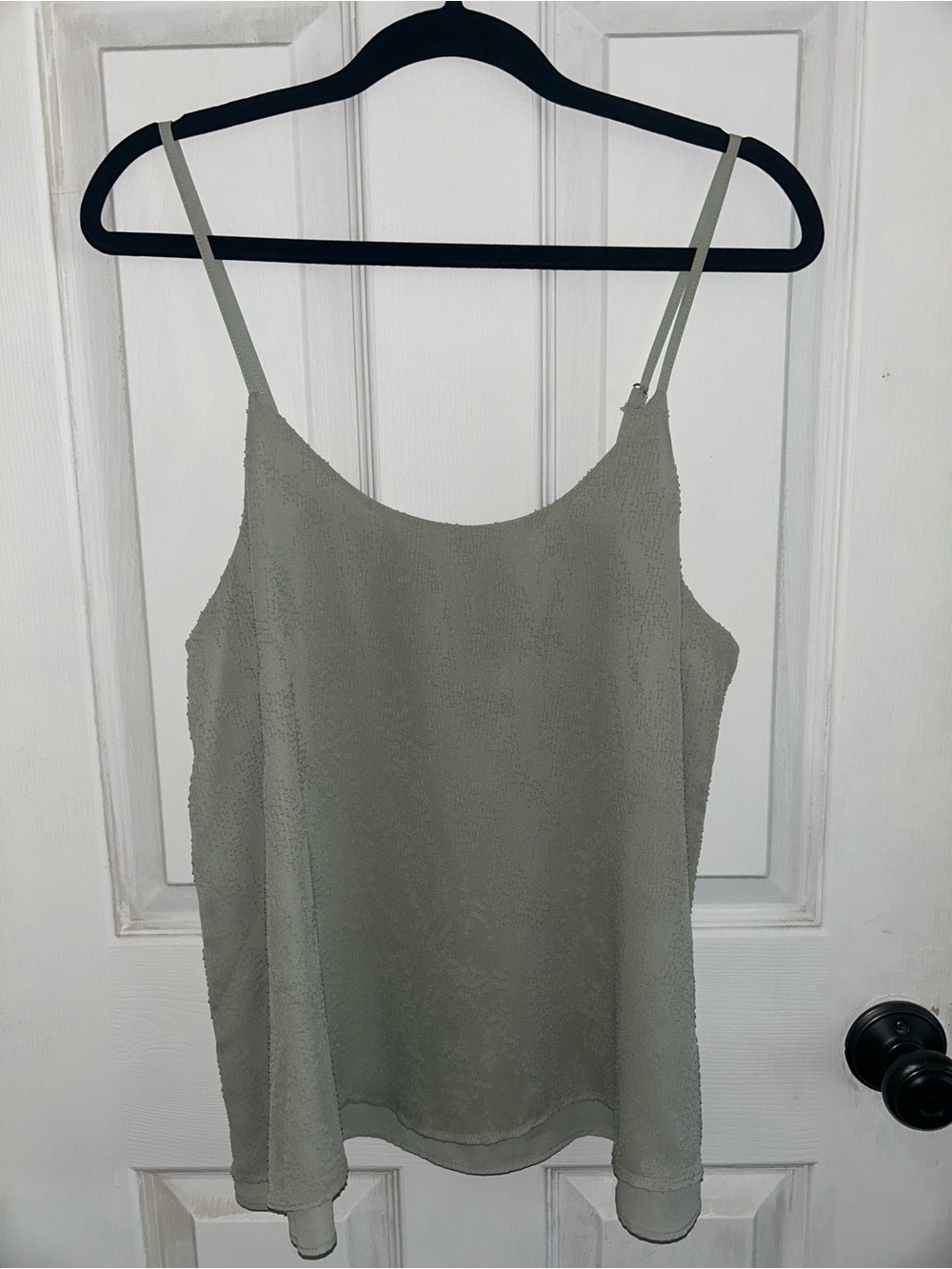 Francesca's Collections Sage Green Textured Spaghetti Strap Camisole